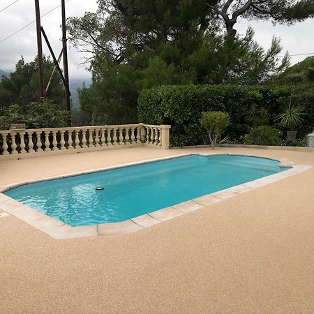 Charmante Villa A 15 Min De Nice Avec Piscine Blausasc Exterior photo
